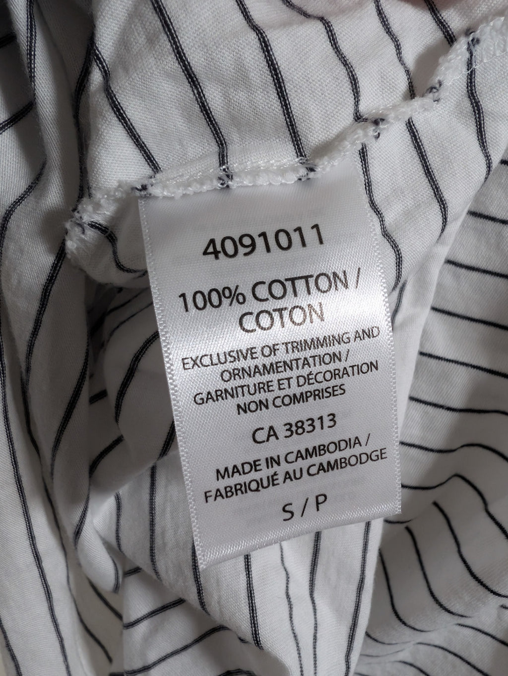 Seg'Ments striped tee - Small