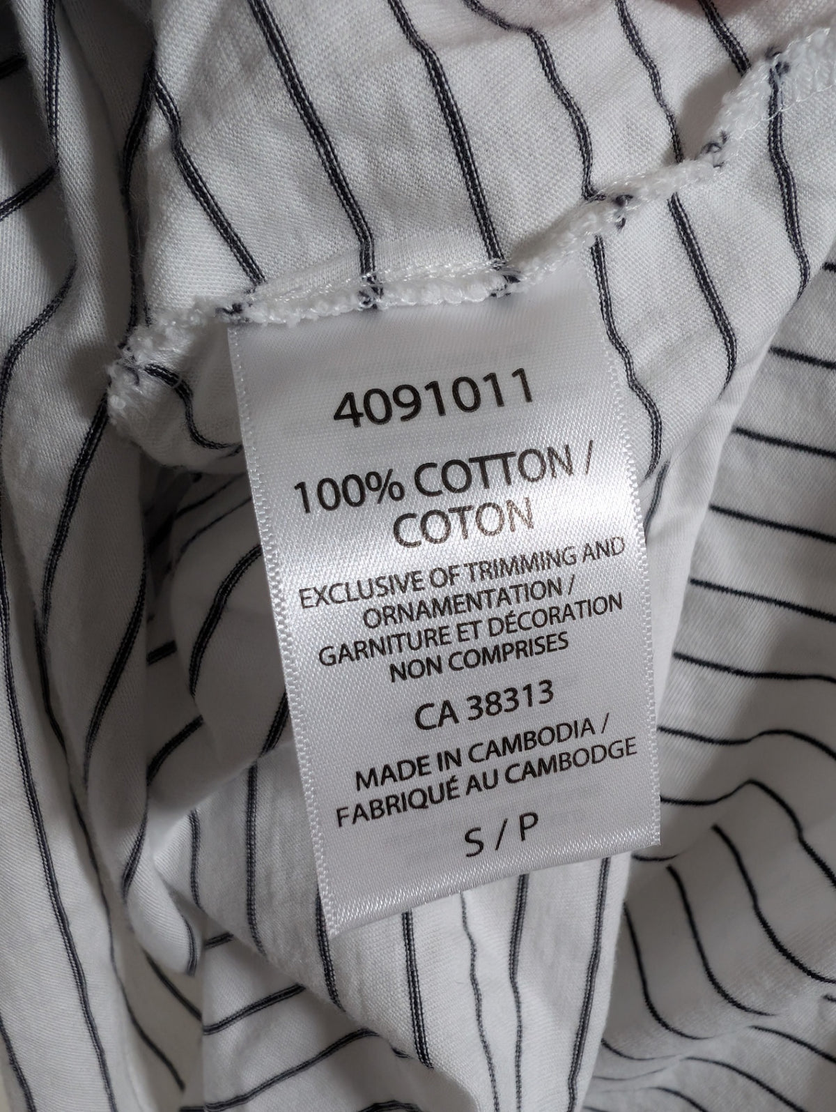 Seg'Ments striped tee - Small