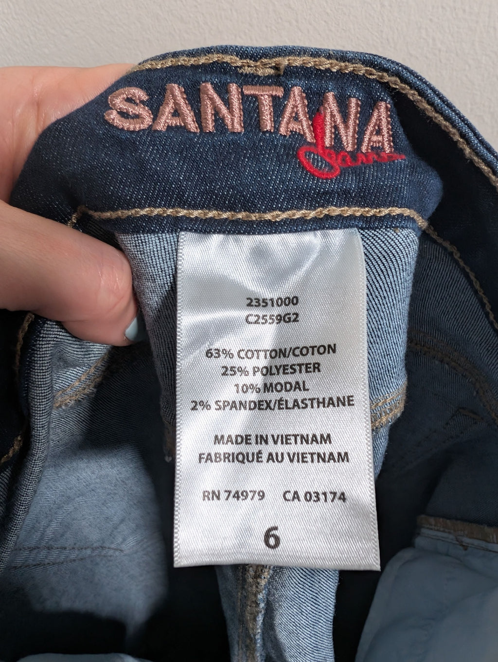 Santana Jeans denim capris- 6