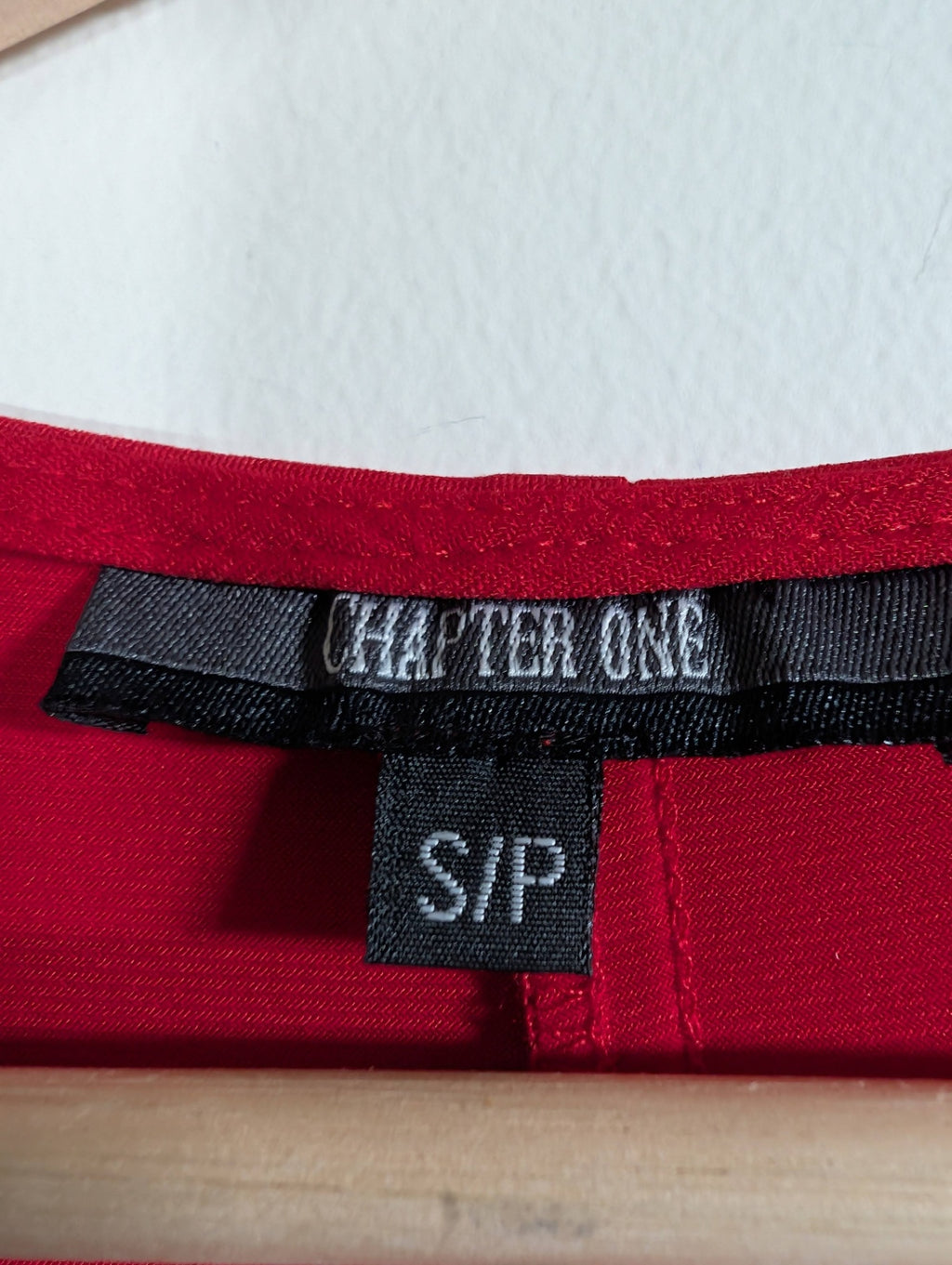 Chapter One red blouse - Small