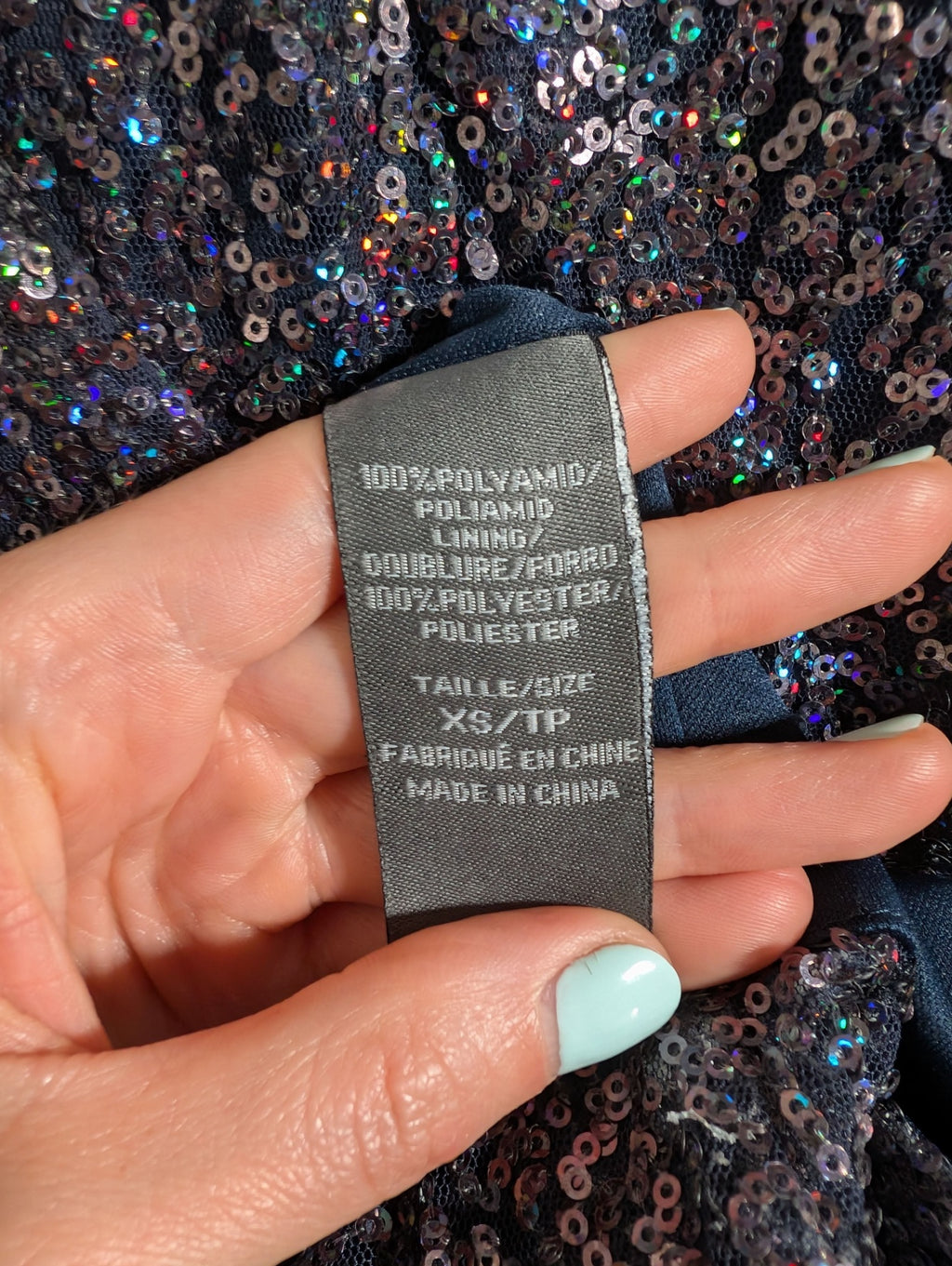 Black Collection sequin dress - XS