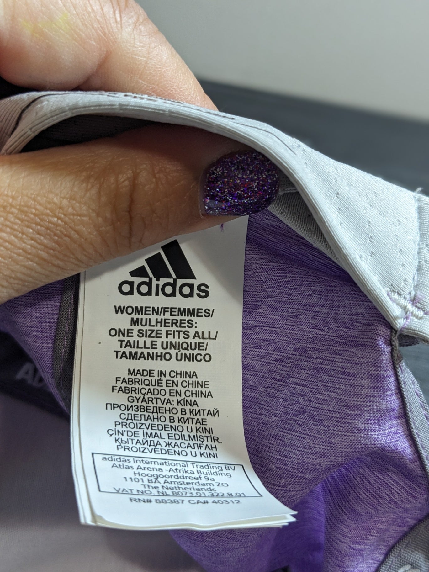 NWOT adidas martini purple hat - One Size