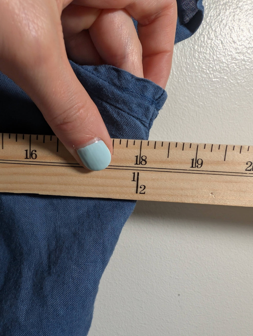 Puro lino blue linen dress - Small