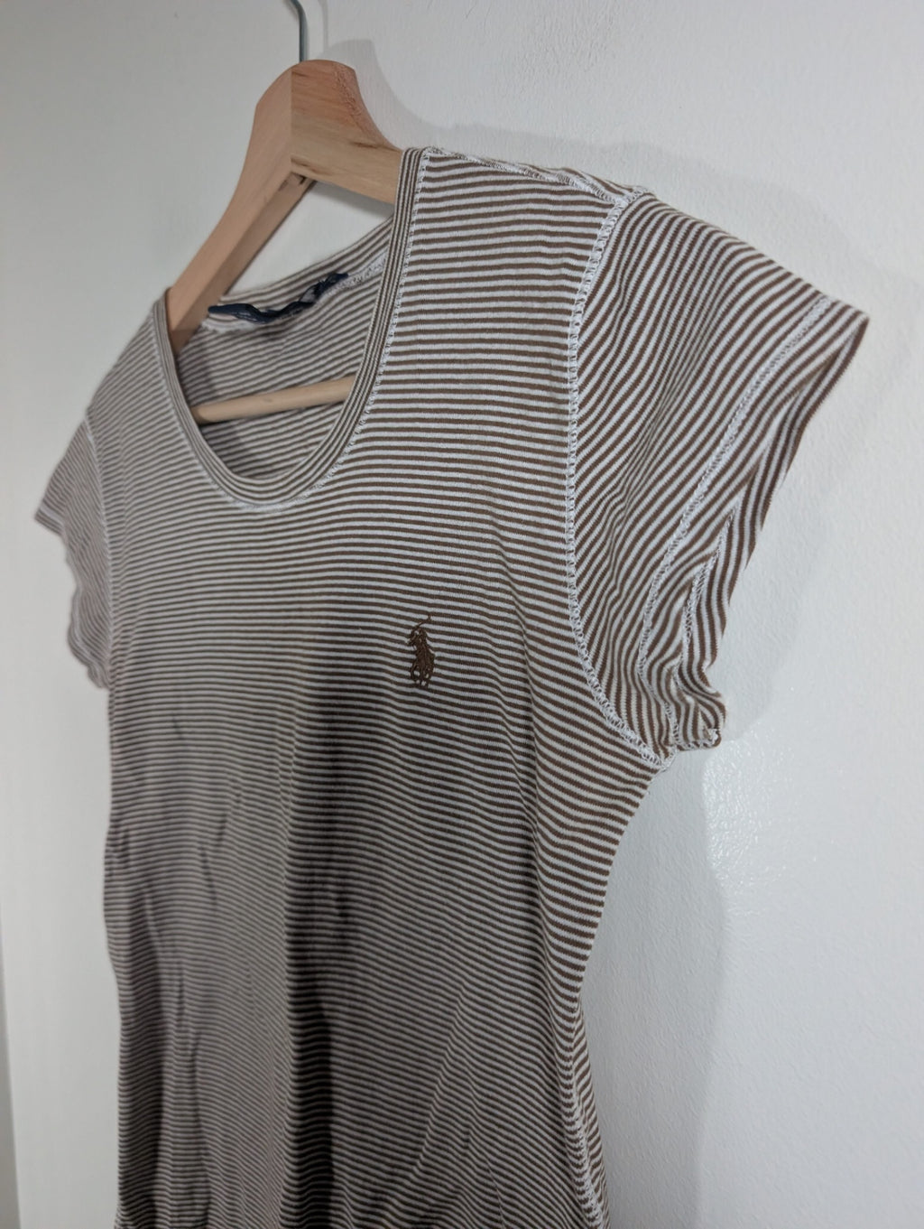 Ralph Lauren Sport brown striped tee - Medium