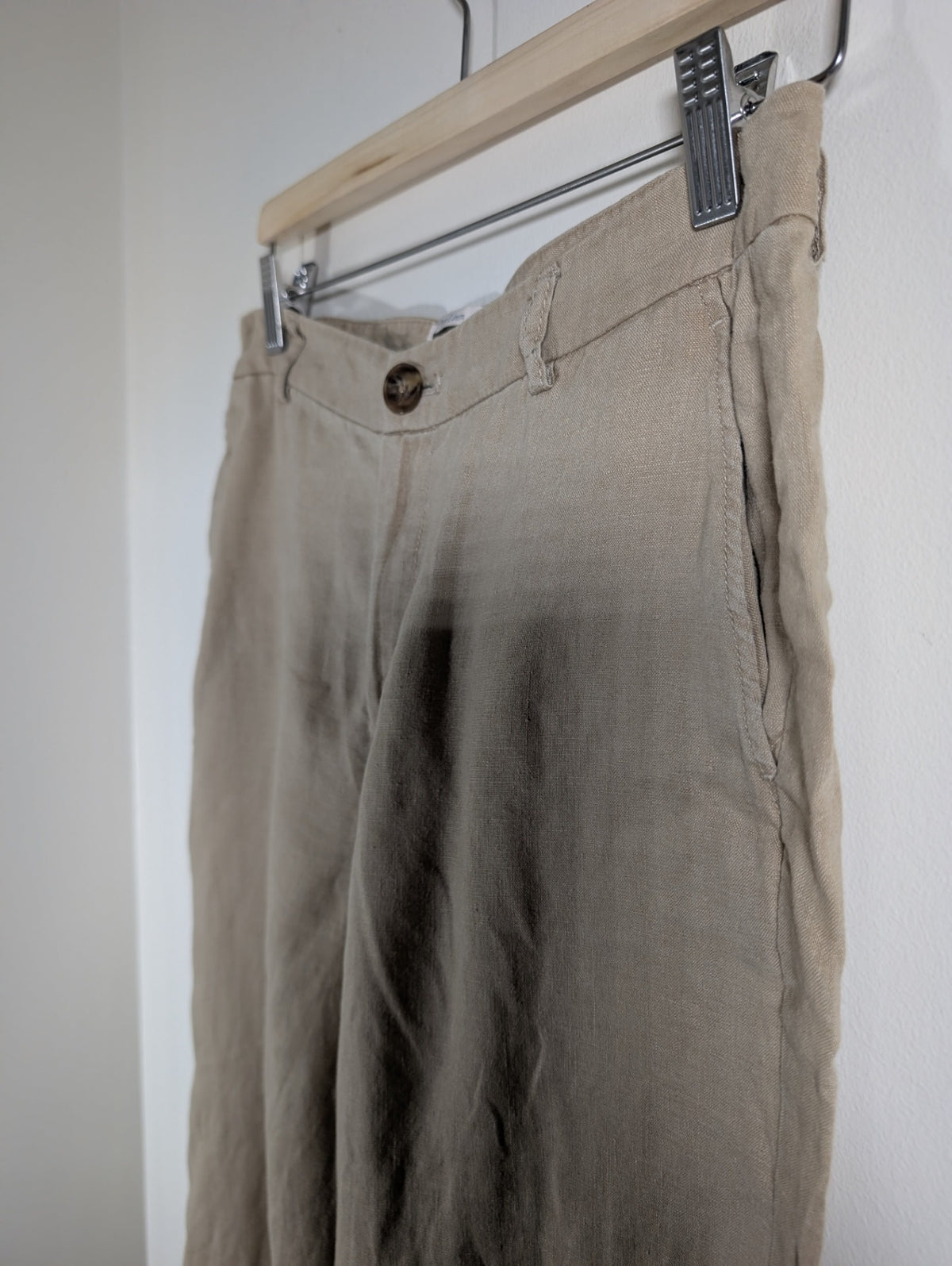 Part Two beige linen pants - 36