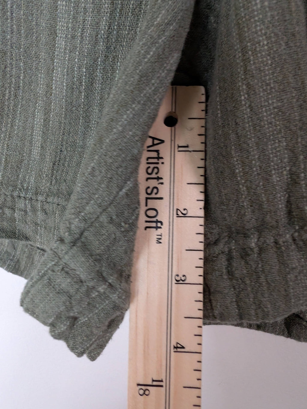 Briggs green linen shorts - Large