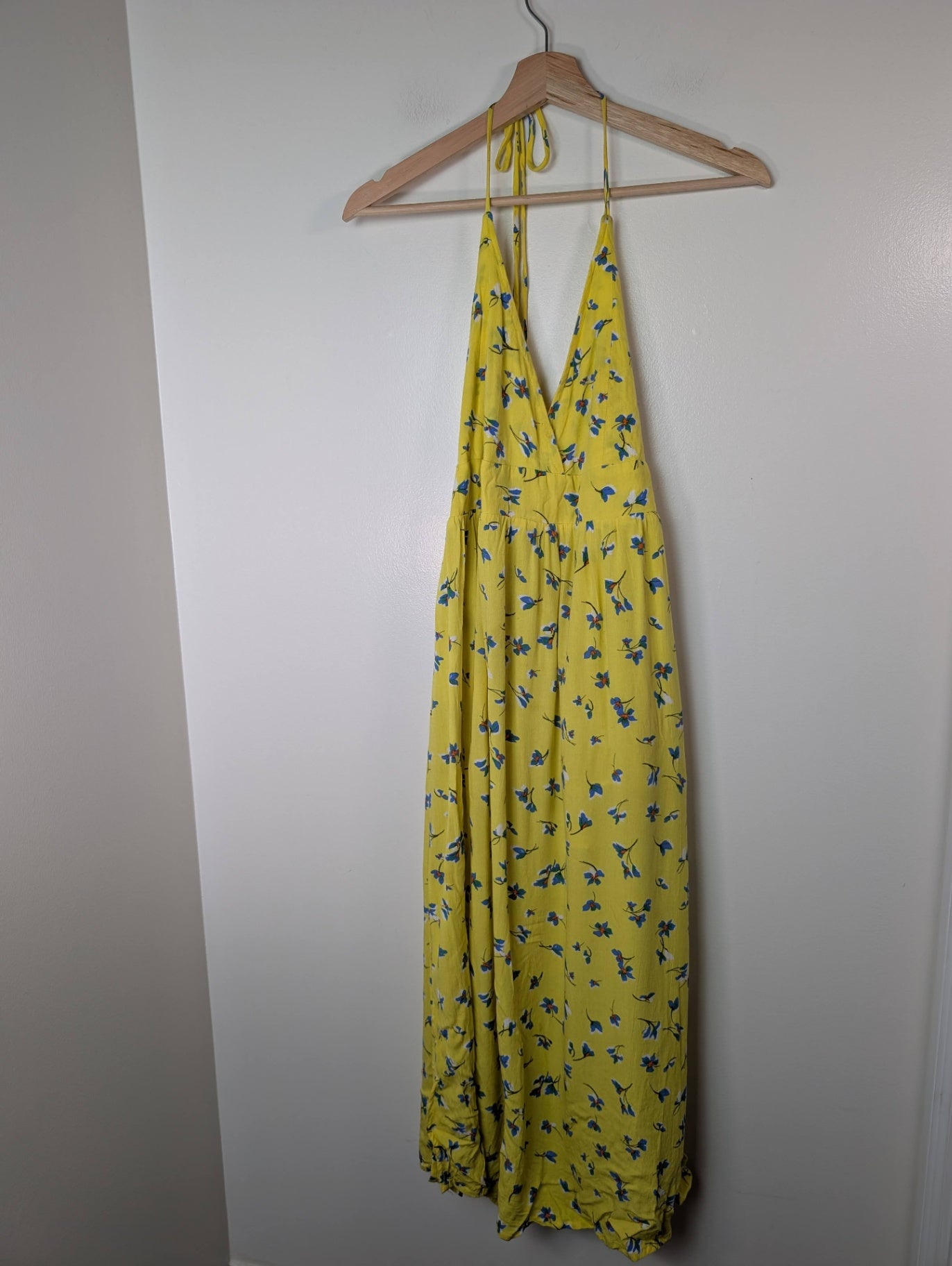 O'Neill yellow floral maxi dress - Small