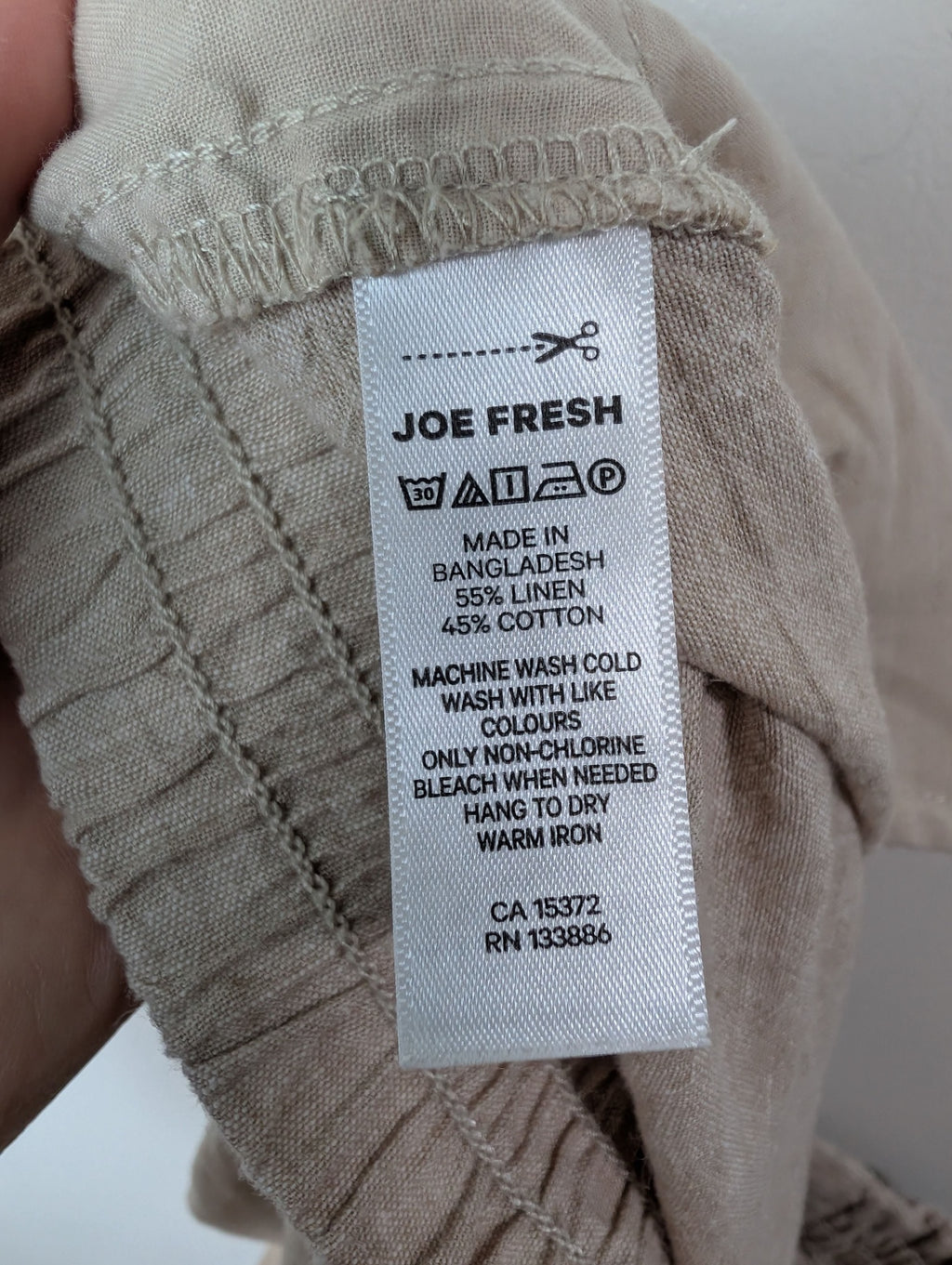 Joe Fresh linen pantst- Large