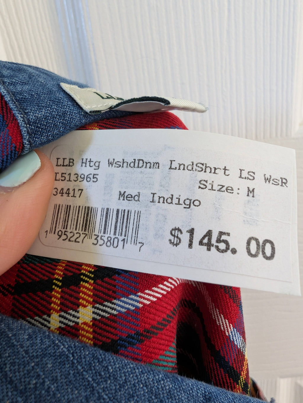 L.L. Bean denim shirt - Medium