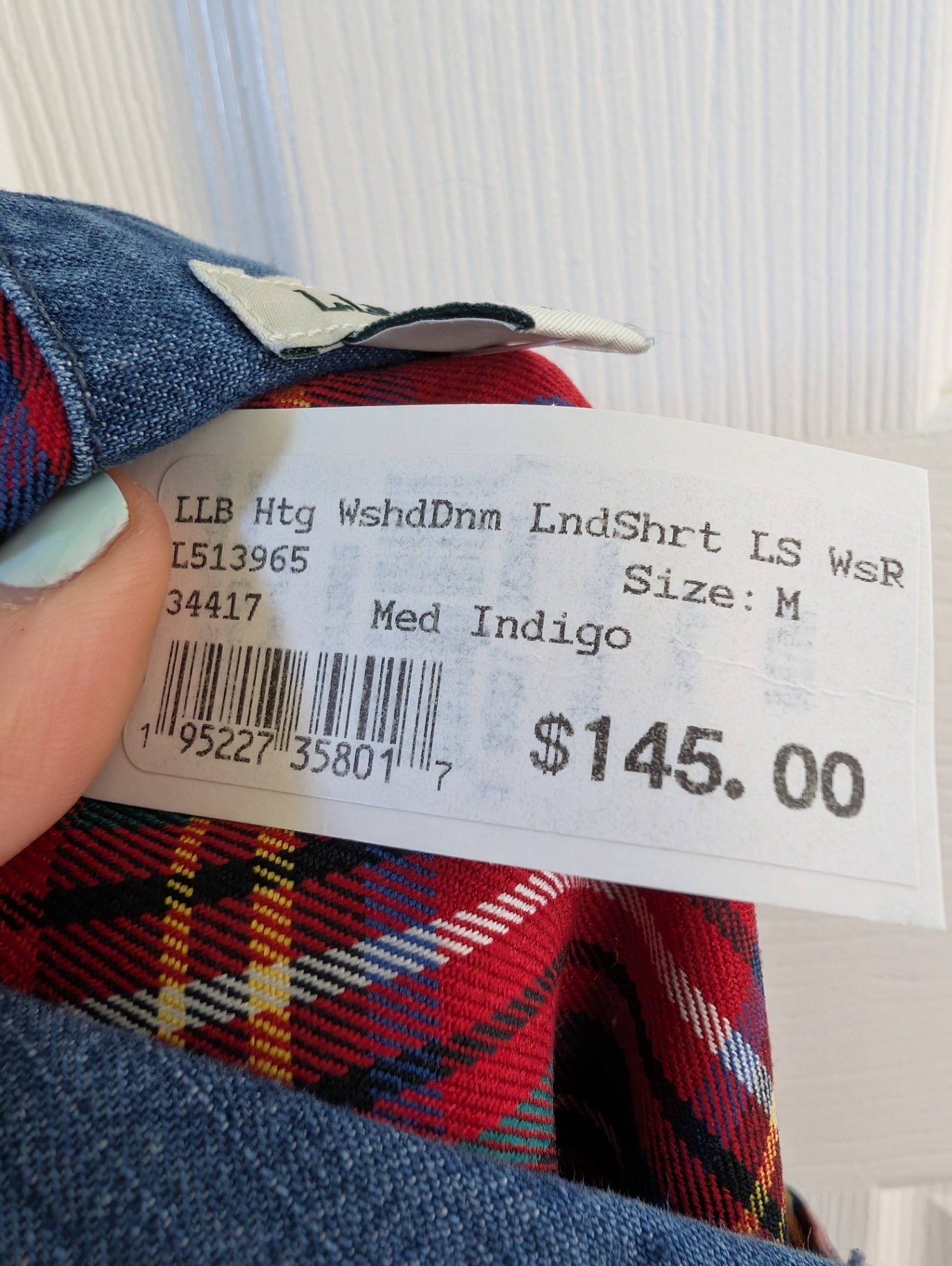 L.L. Bean denim shirt - Medium