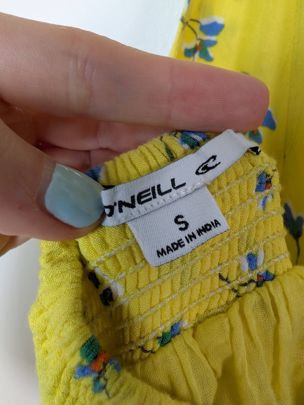 O'Neill yellow floral maxi dress - Small