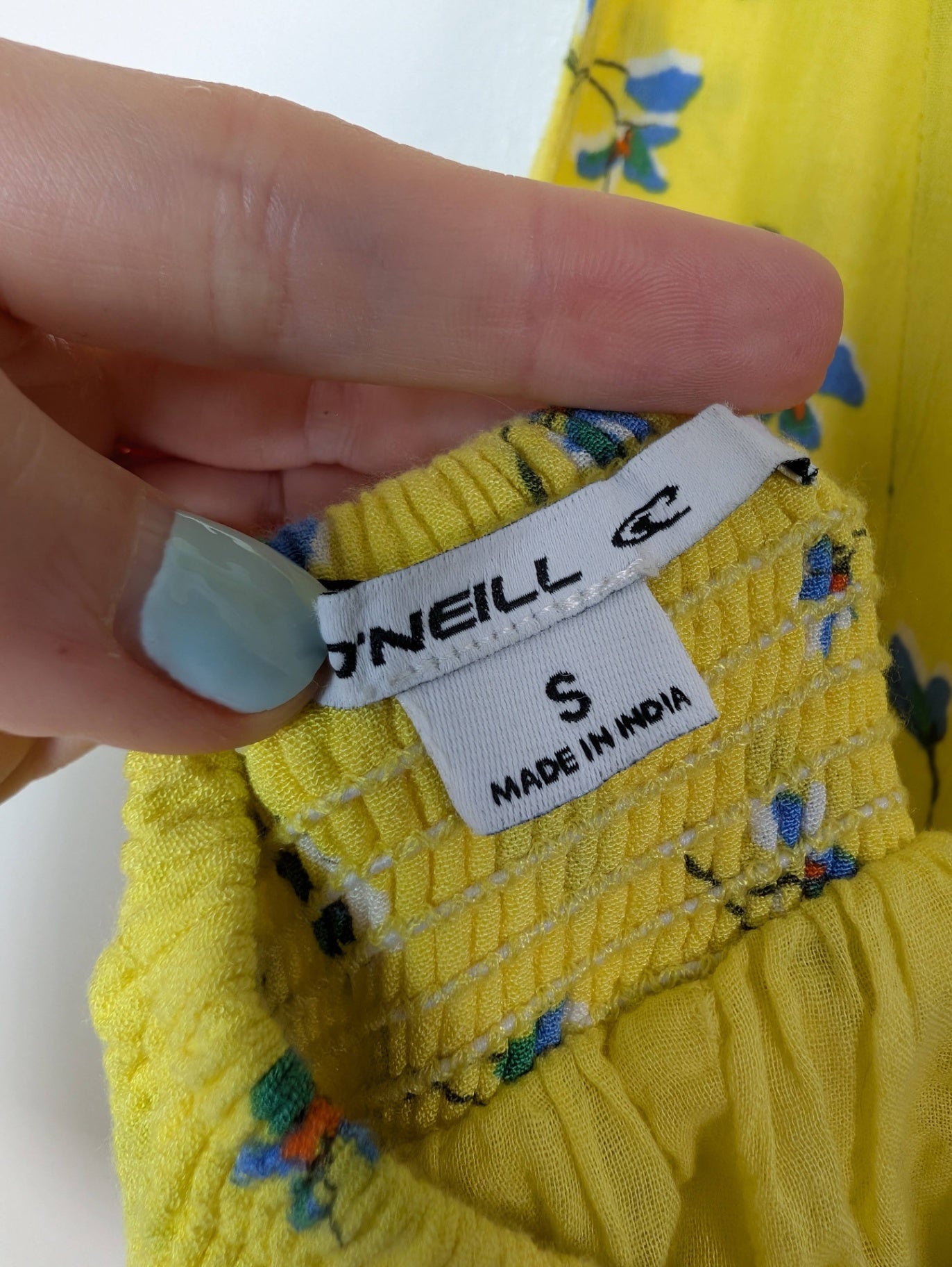 O'Neill yellow floral maxi dress - Small