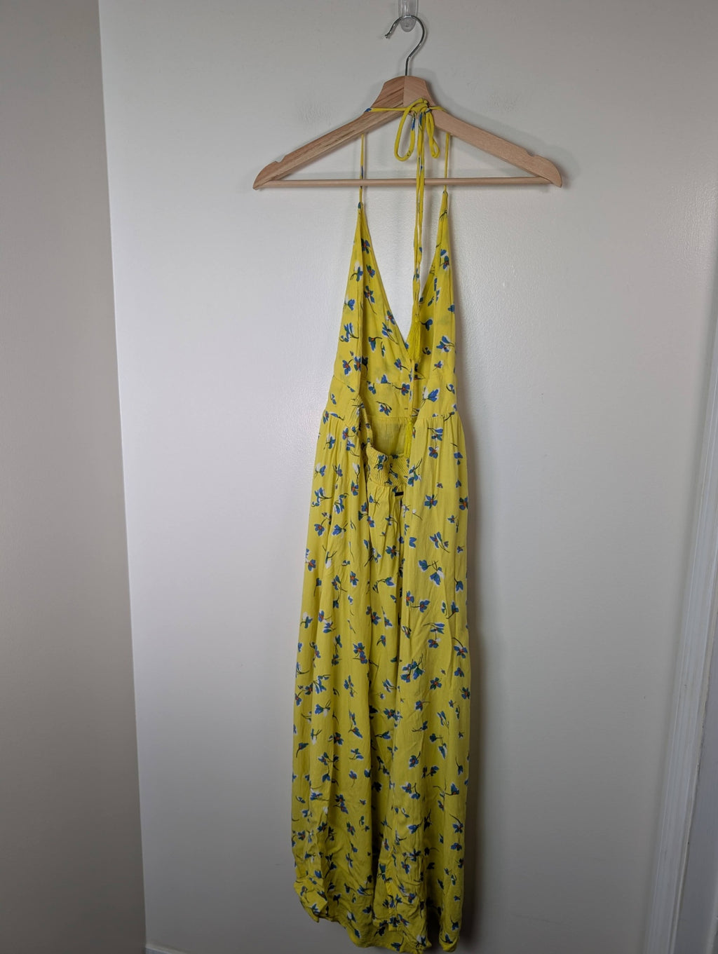 O'Neill yellow floral maxi dress - Small