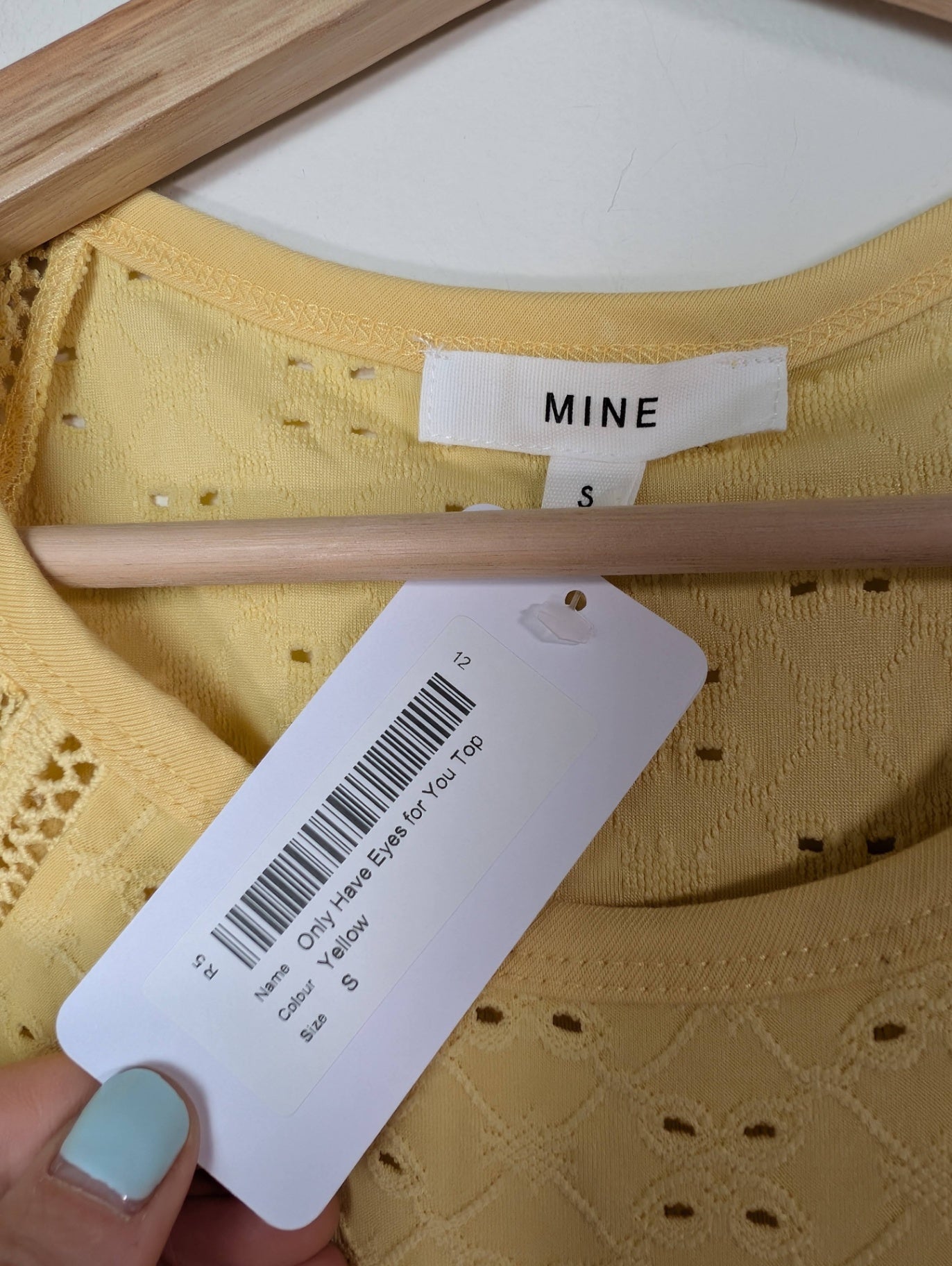 NWT Mine yellow blouse - Small