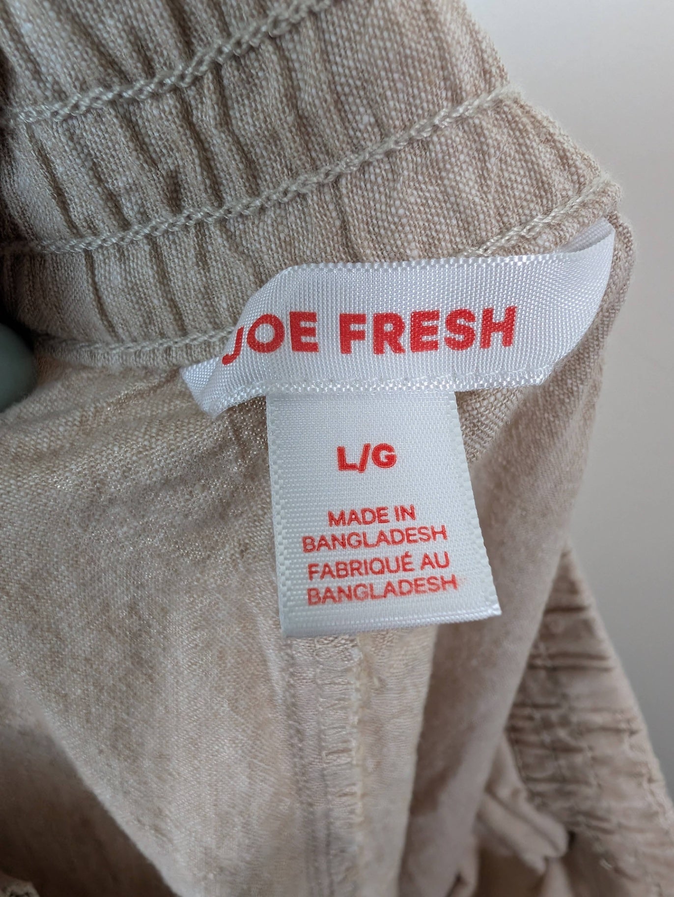 Joe Fresh linen pantst- Large