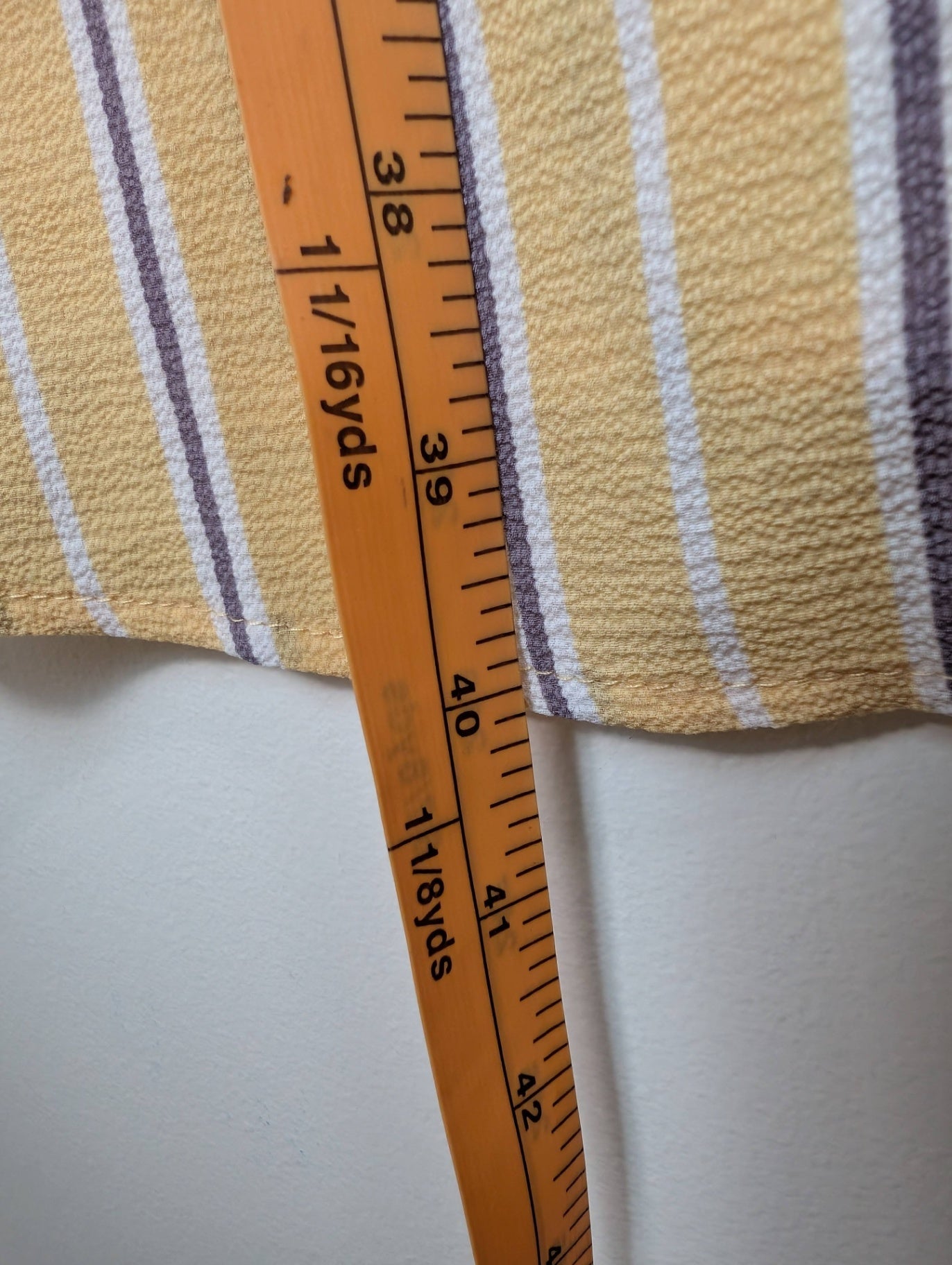 Monteau yellow striped dress - Large