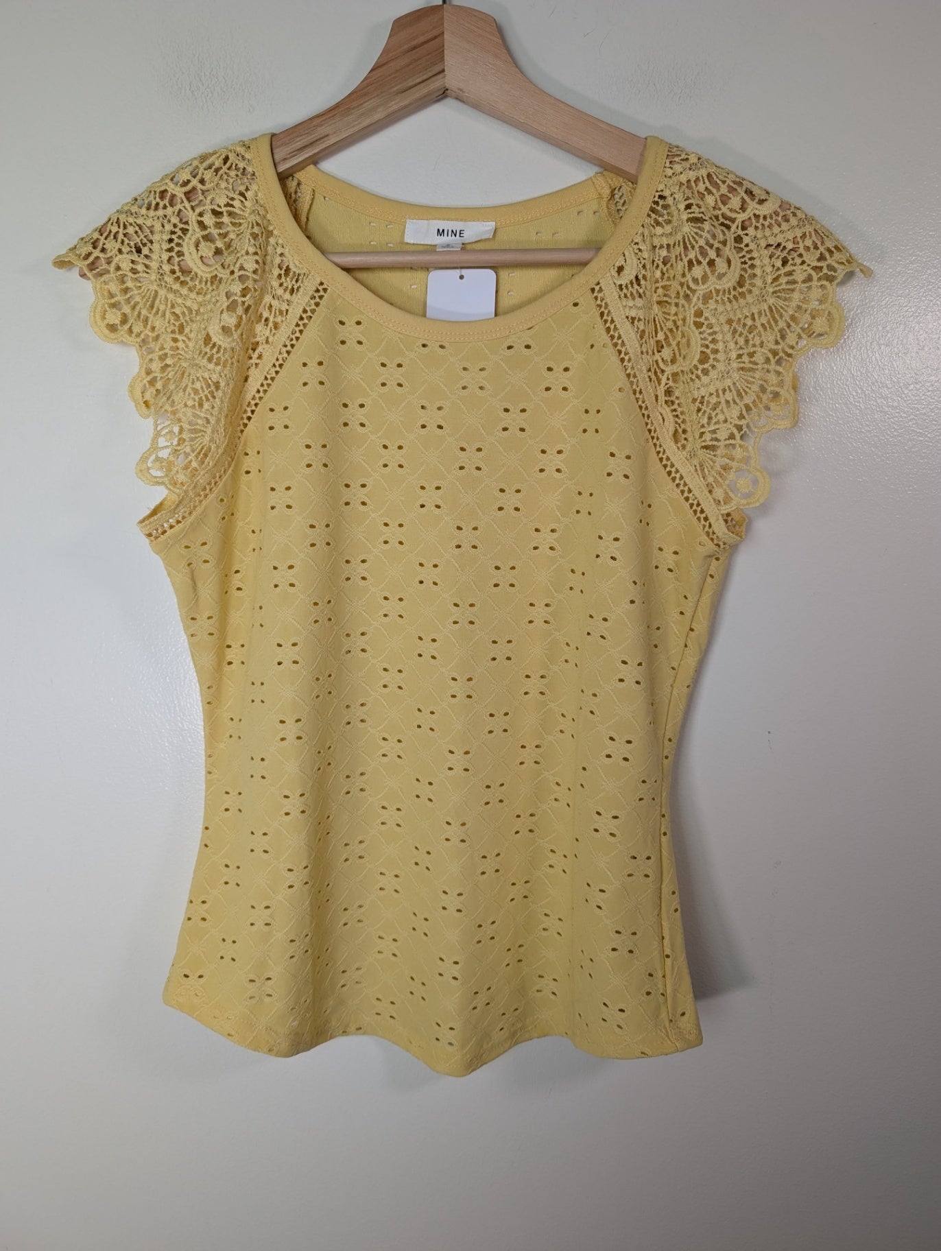 NWT Mine yellow blouse - Small
