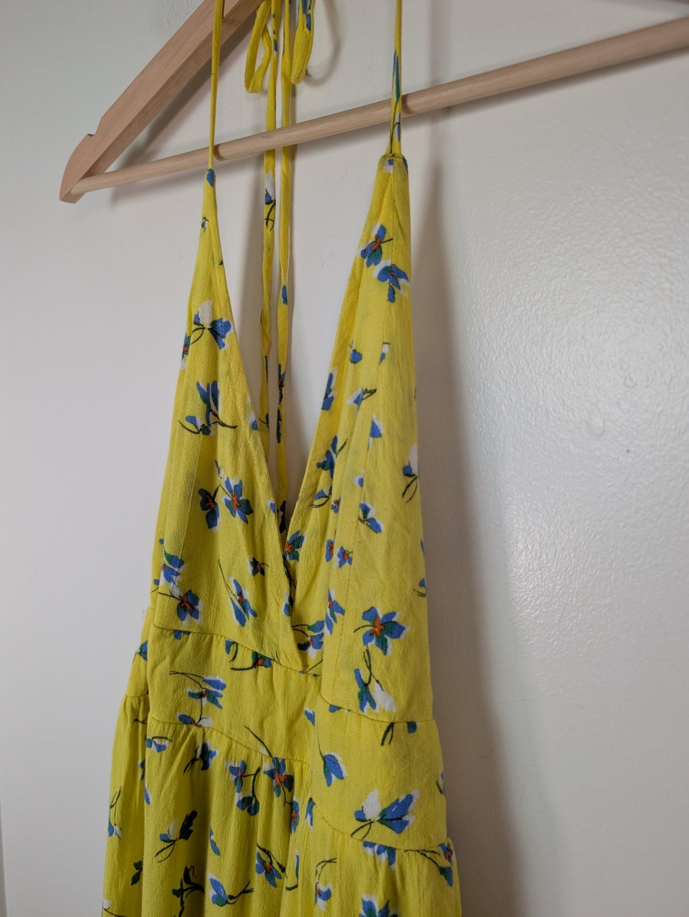 O'Neill yellow floral maxi dress - Small