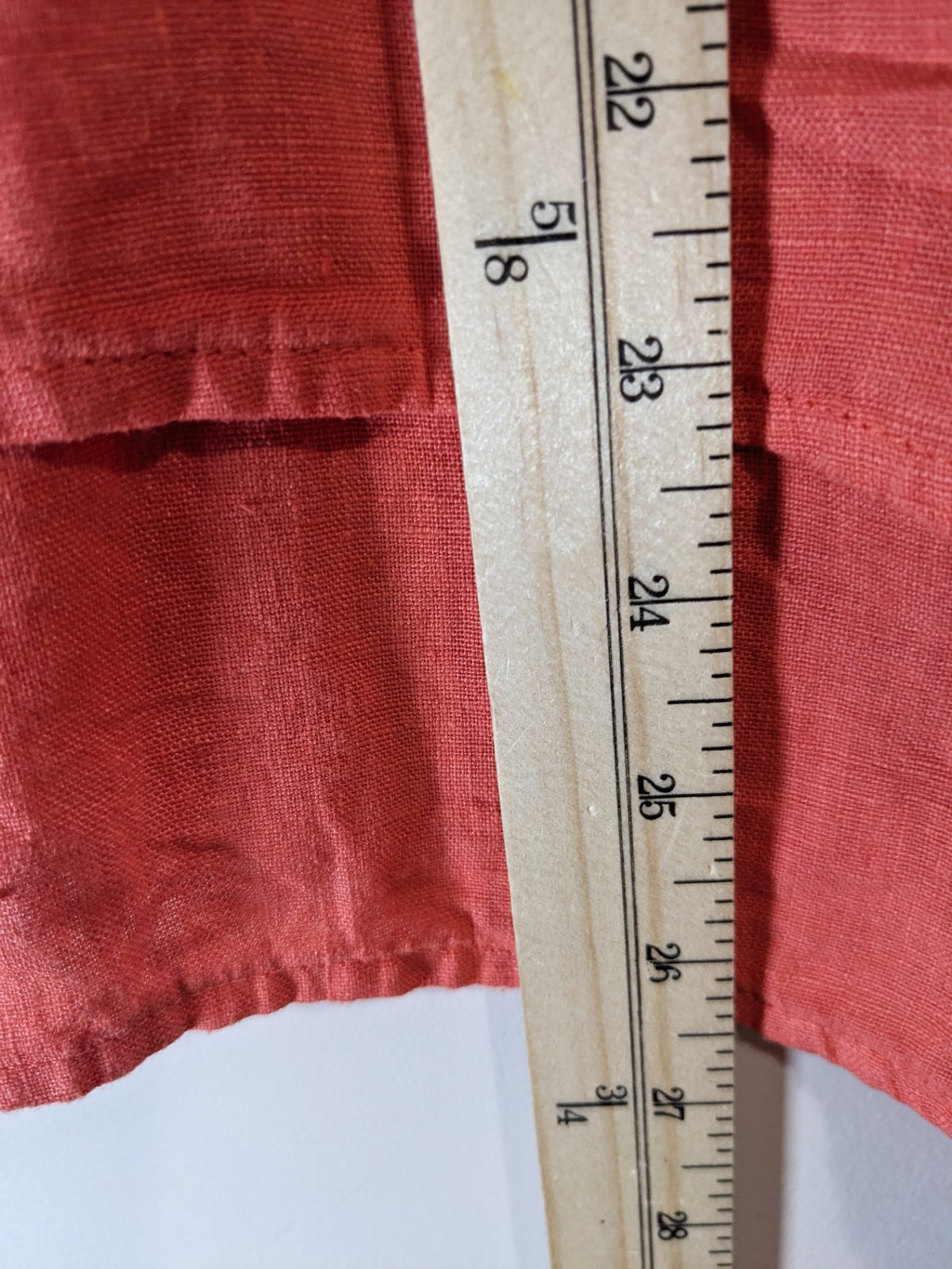 Focus Casual Life Coral Linen Shirt - S