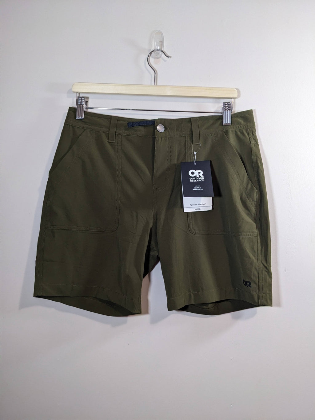 NWT Outdoor Research Olive Utility Shorts - sz 8