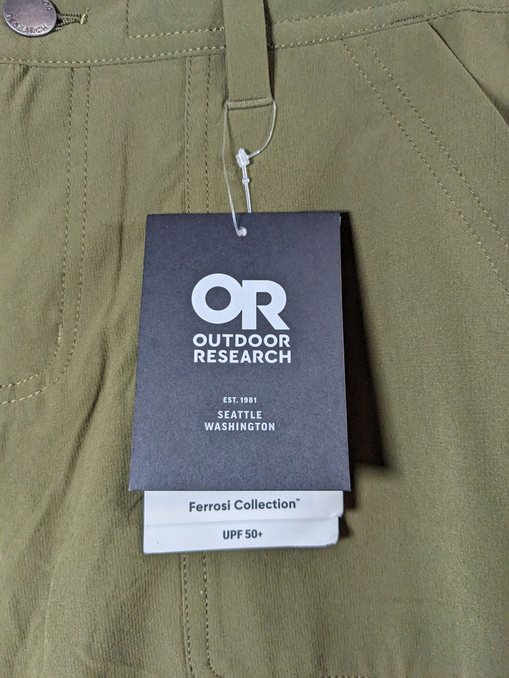 NWT Outdoor Research Olive Utility Shorts - sz 8
