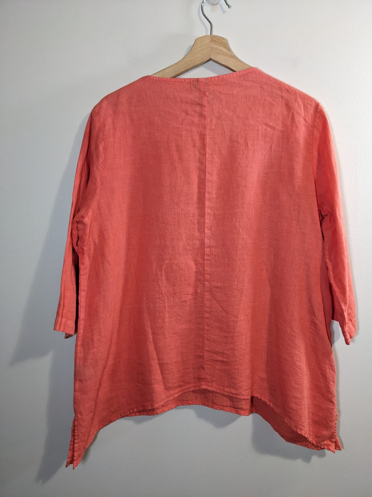 Focus Casual Life Coral Linen Shirt - S
