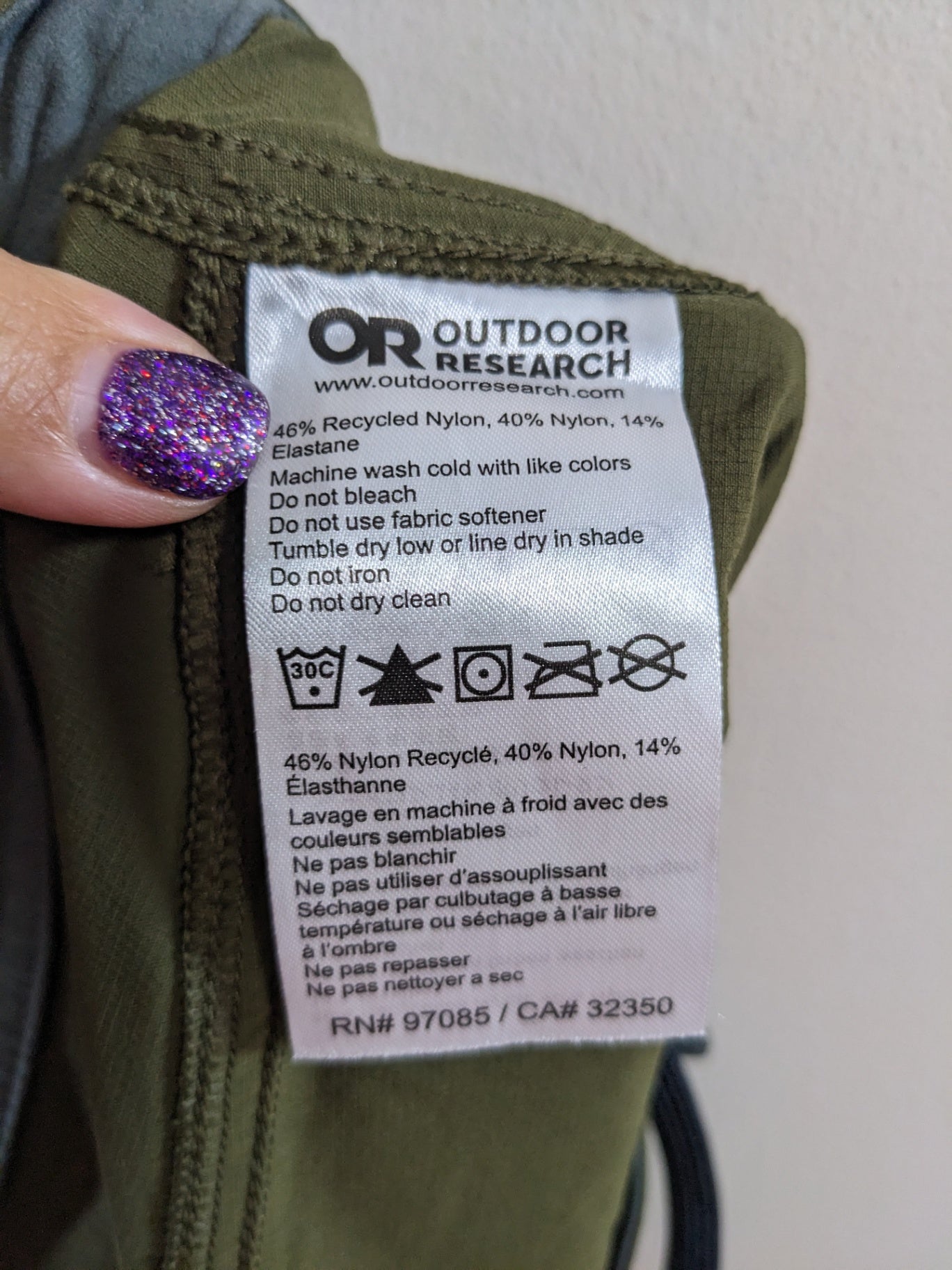 NWT Outdoor Research Olive Utility Shorts - sz 8