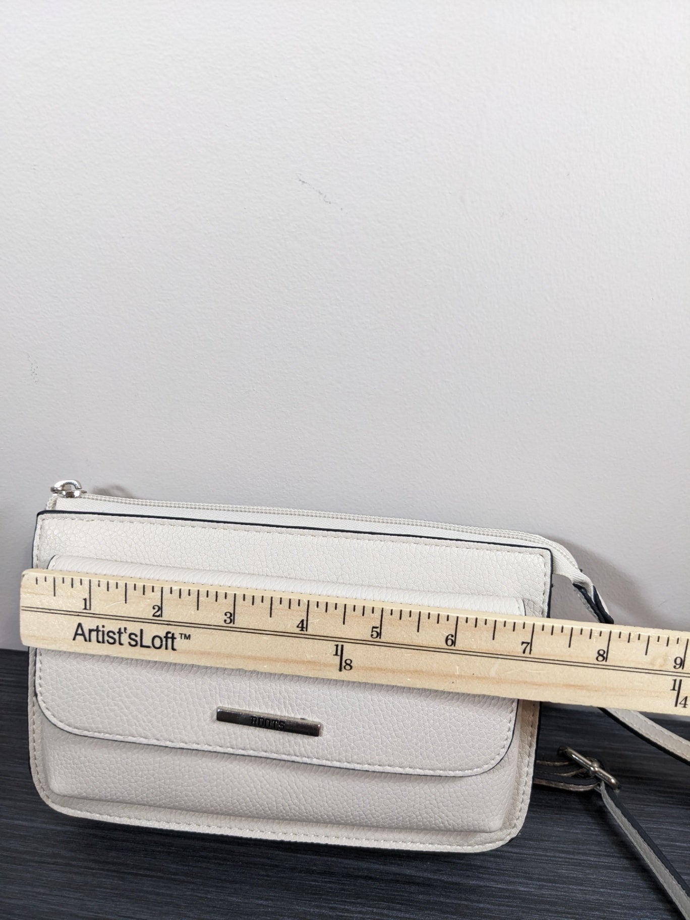 Roots White Crossbody Purse - One Size