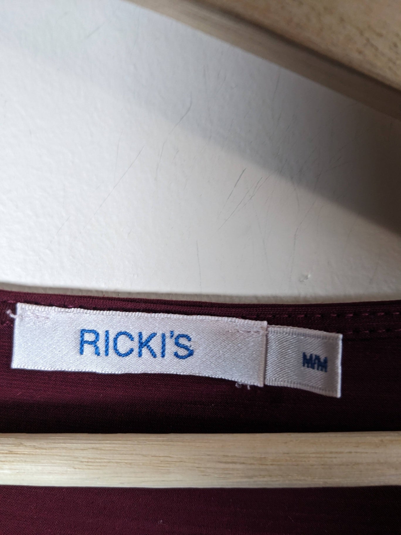 Ricki's Maroon Blouse - M
