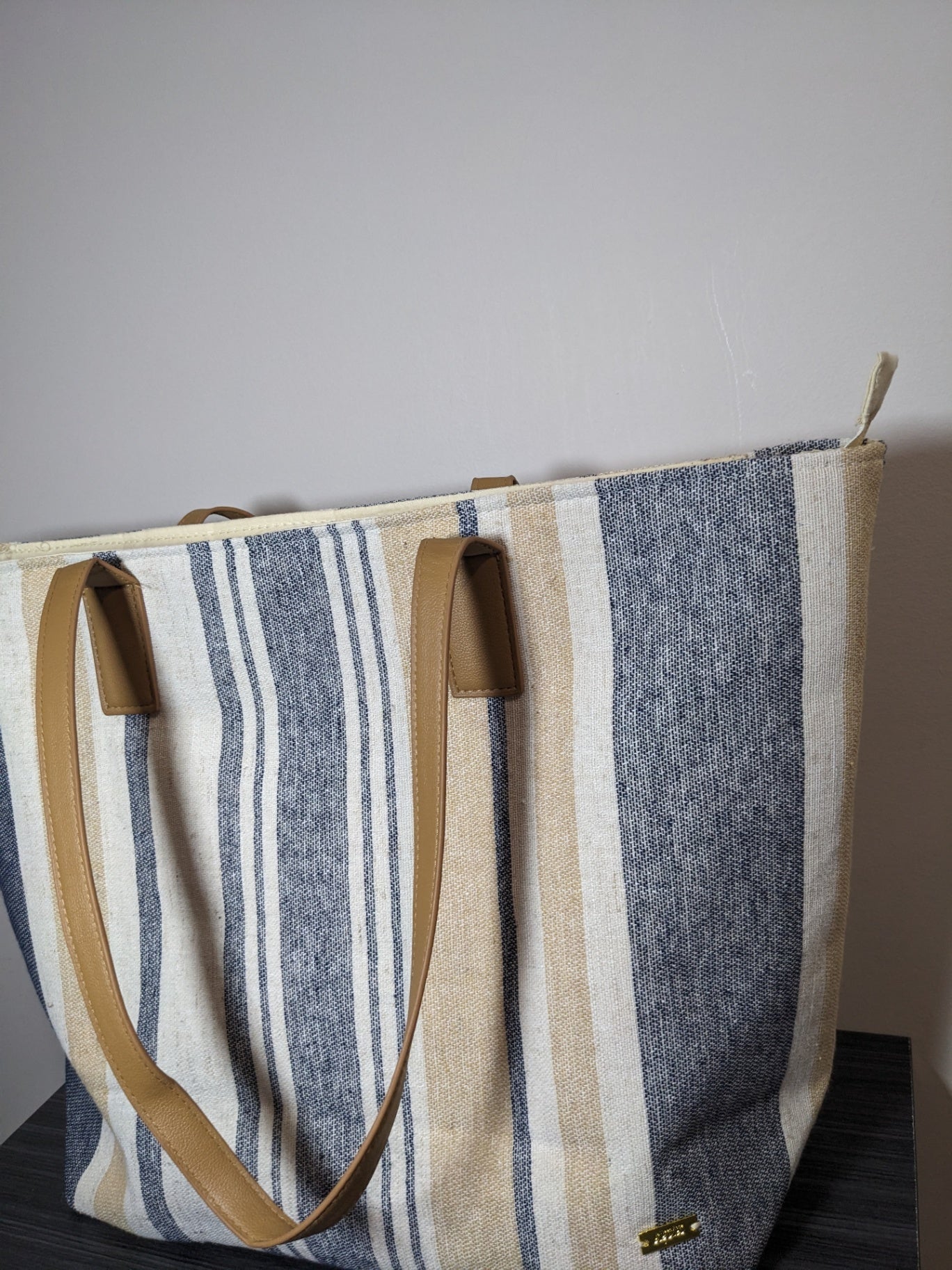 la Vie en Rose Linen Bag - One Size