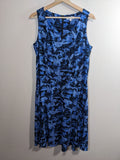 Northern Reflections Blue Floral Dress - M