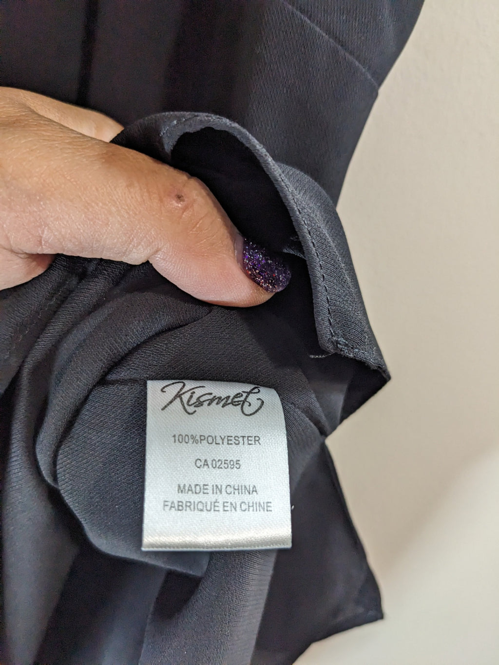 Kismet Black Spaghetti Strap Blouse- XL