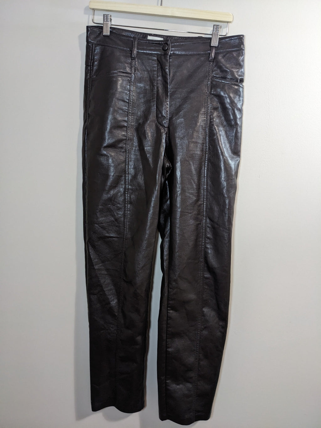 Wilfred Leather Brown Pants - sz 10