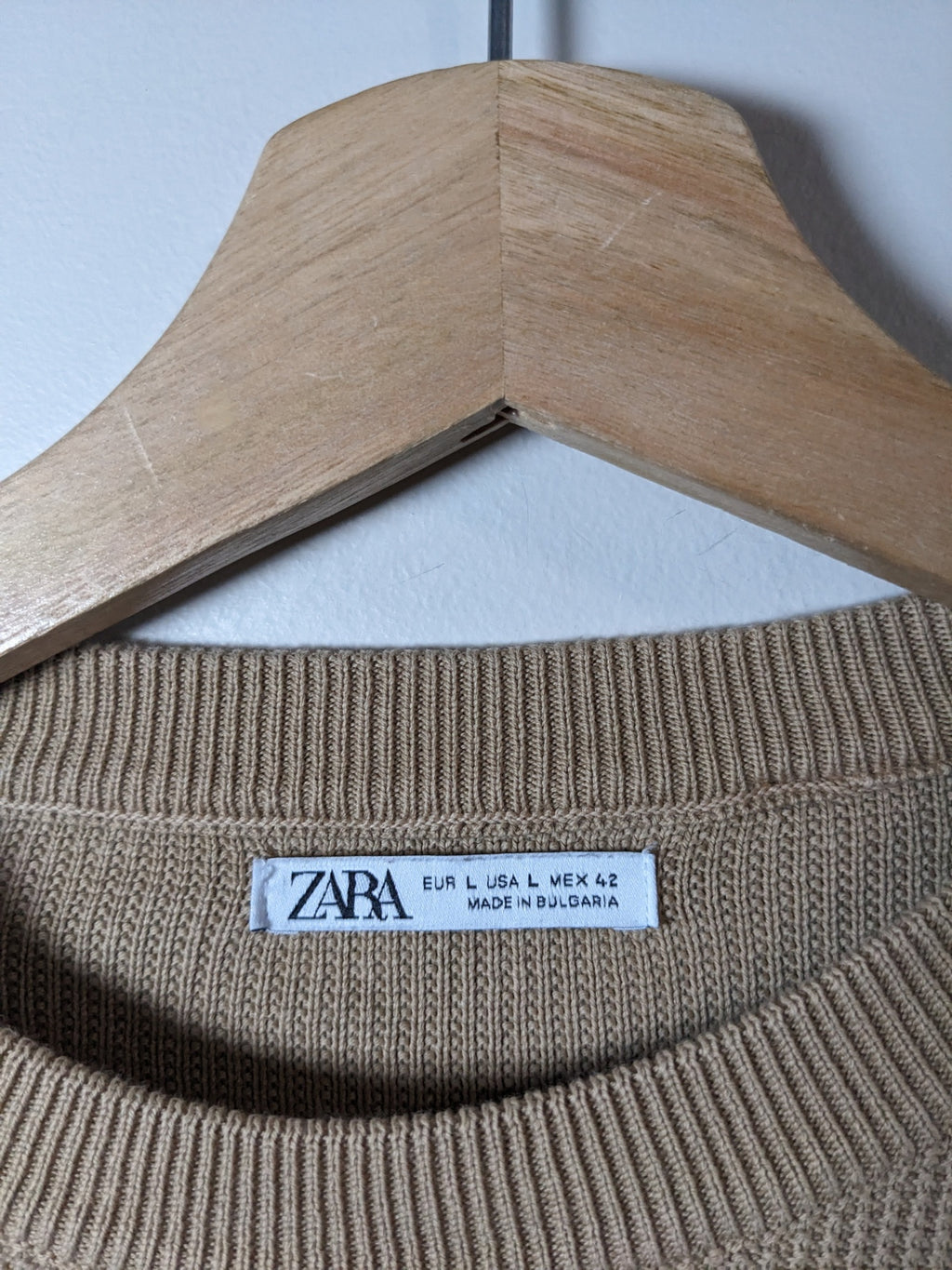 Zara Tan Sweater - L
