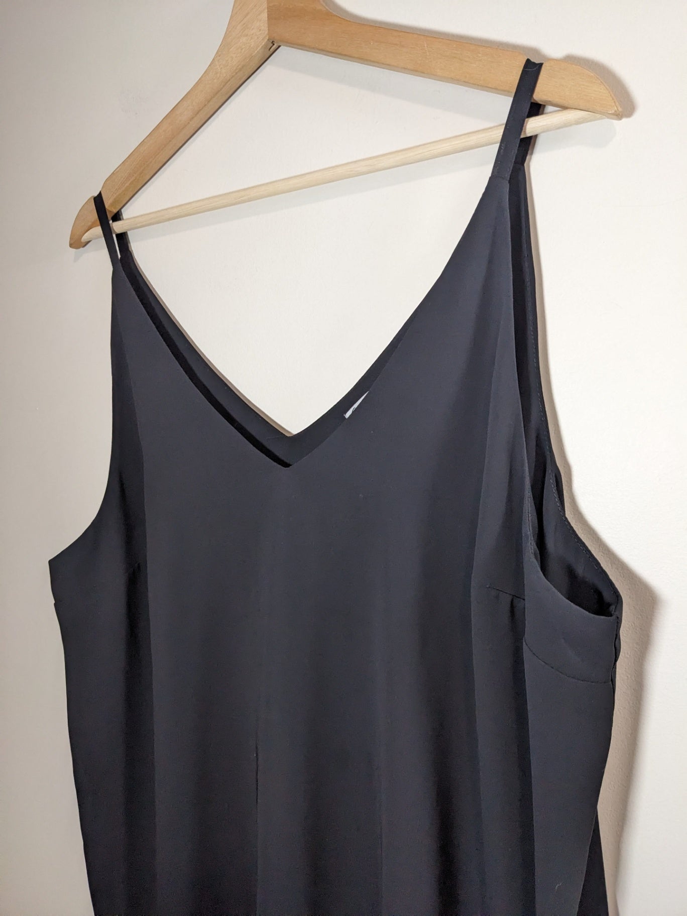 Kismet Black Spaghetti Strap Blouse- XL
