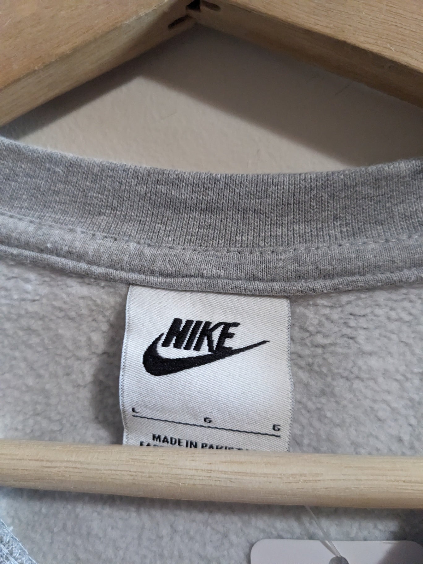 Nike Grey Crewneck - L