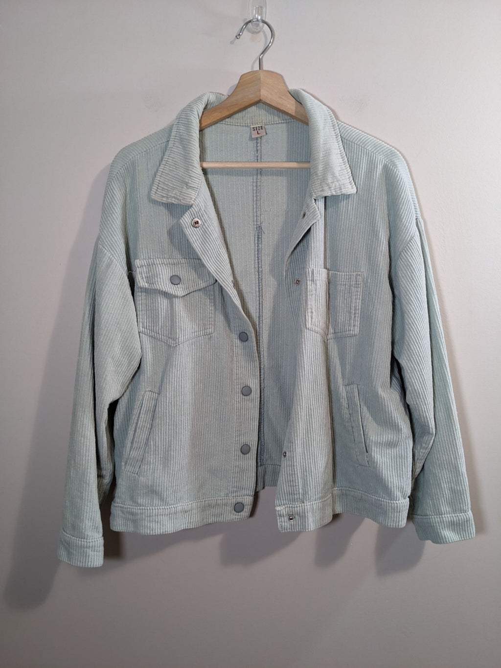Mint Green Corduroy Jacket - L