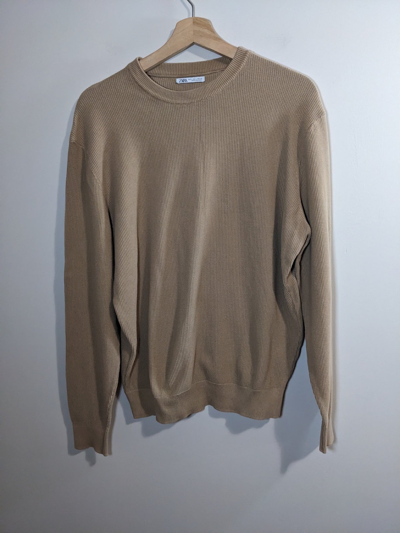 Zara Tan Sweater - L
