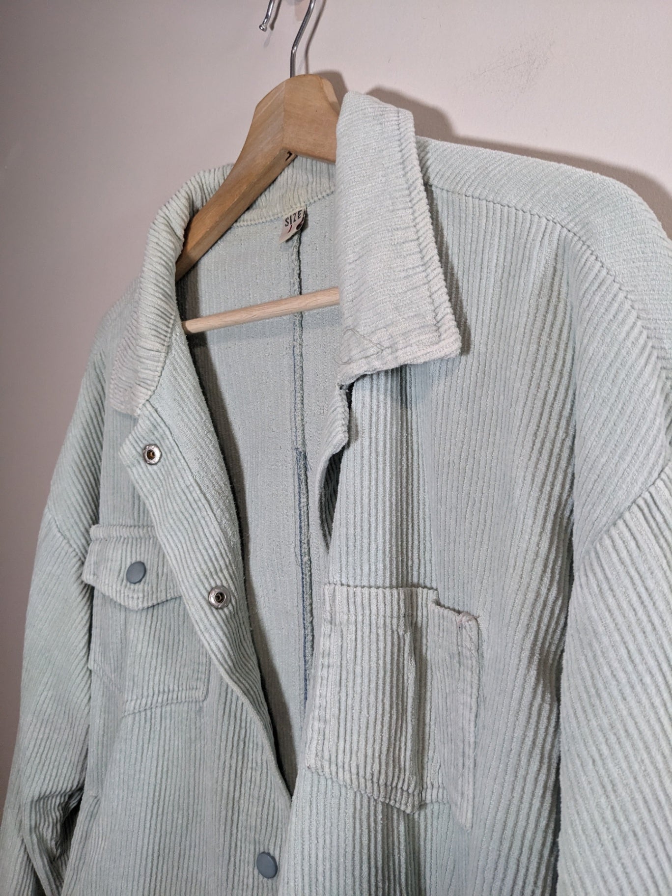 Mint Green Corduroy Jacket - L