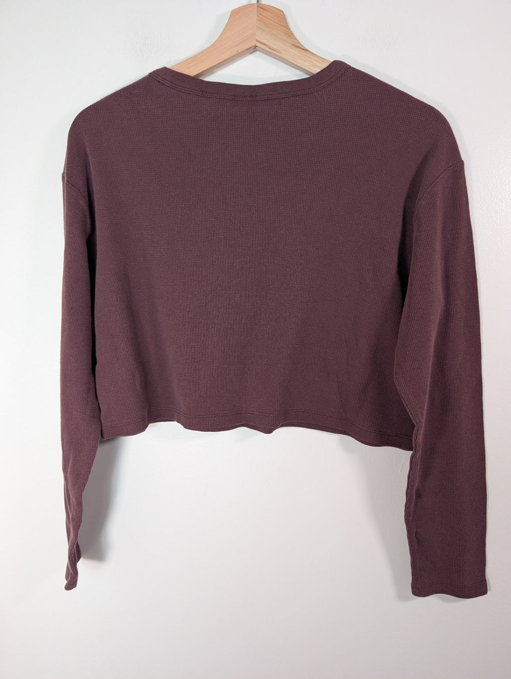 Sunday Best waffle crop long sleeve - S