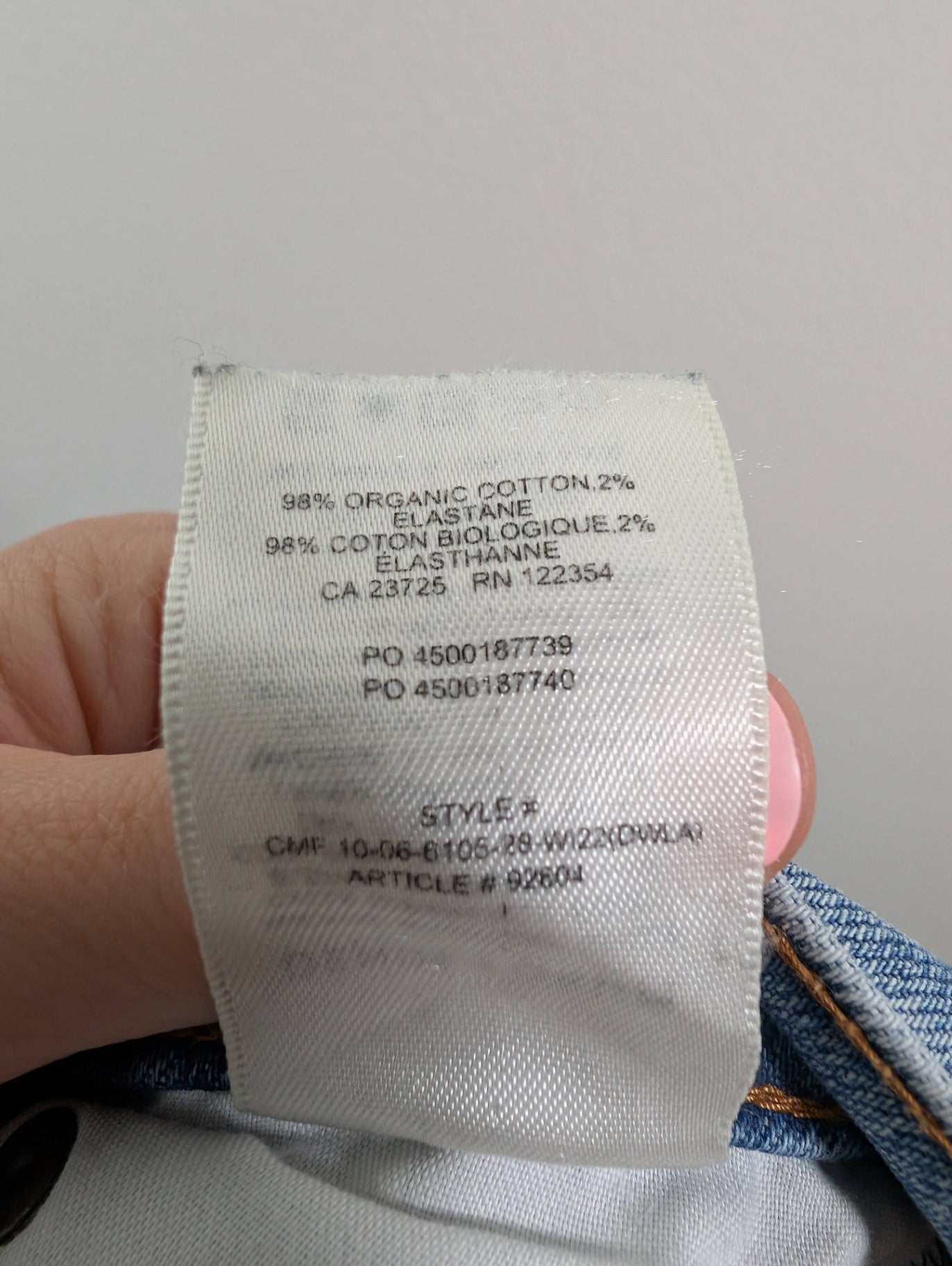 Denim Forum the arlo high rise straight - SZ 25