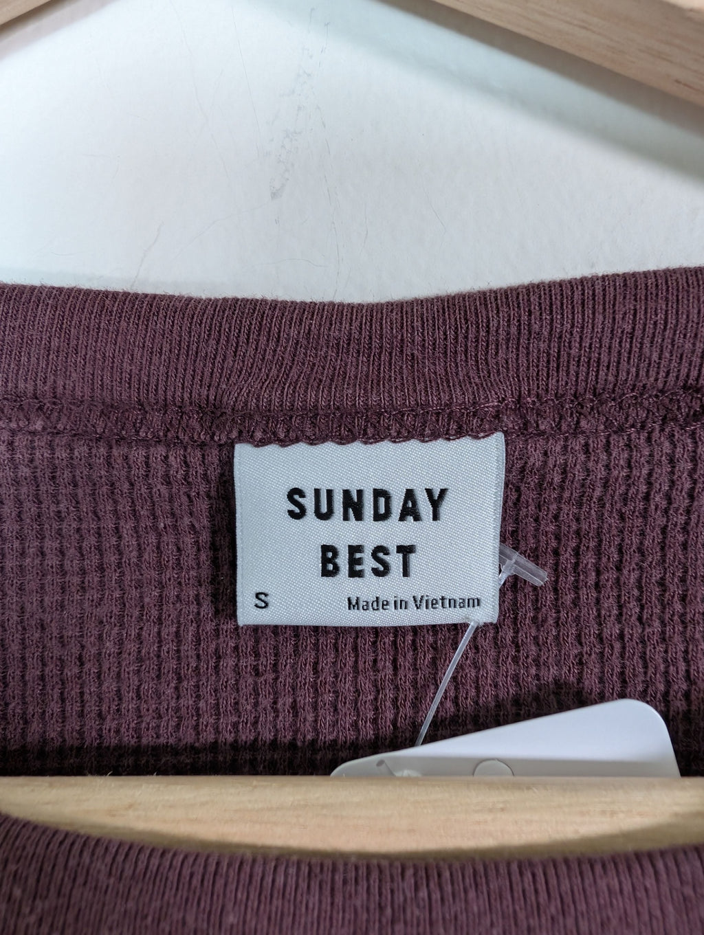 Sunday Best waffle crop long sleeve - S