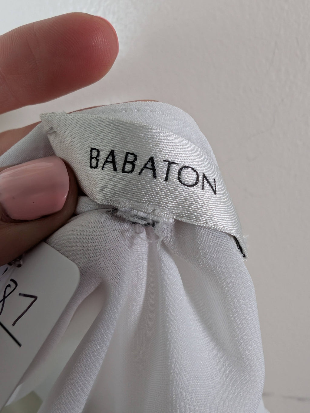 Babaton white blouse - appears small