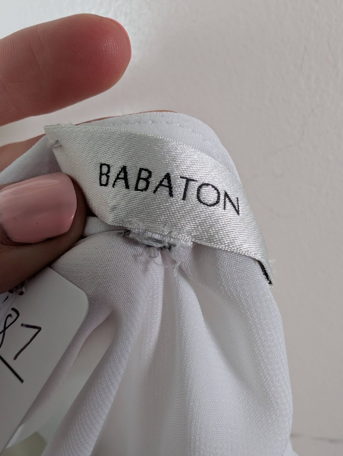 Babaton white blouse - appears small