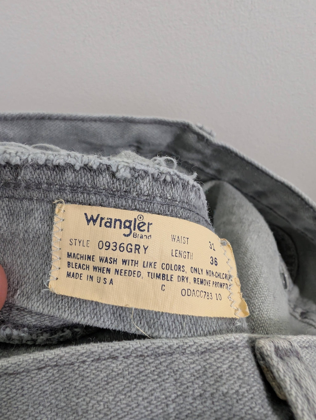 Wrangler grey jeans - 31
