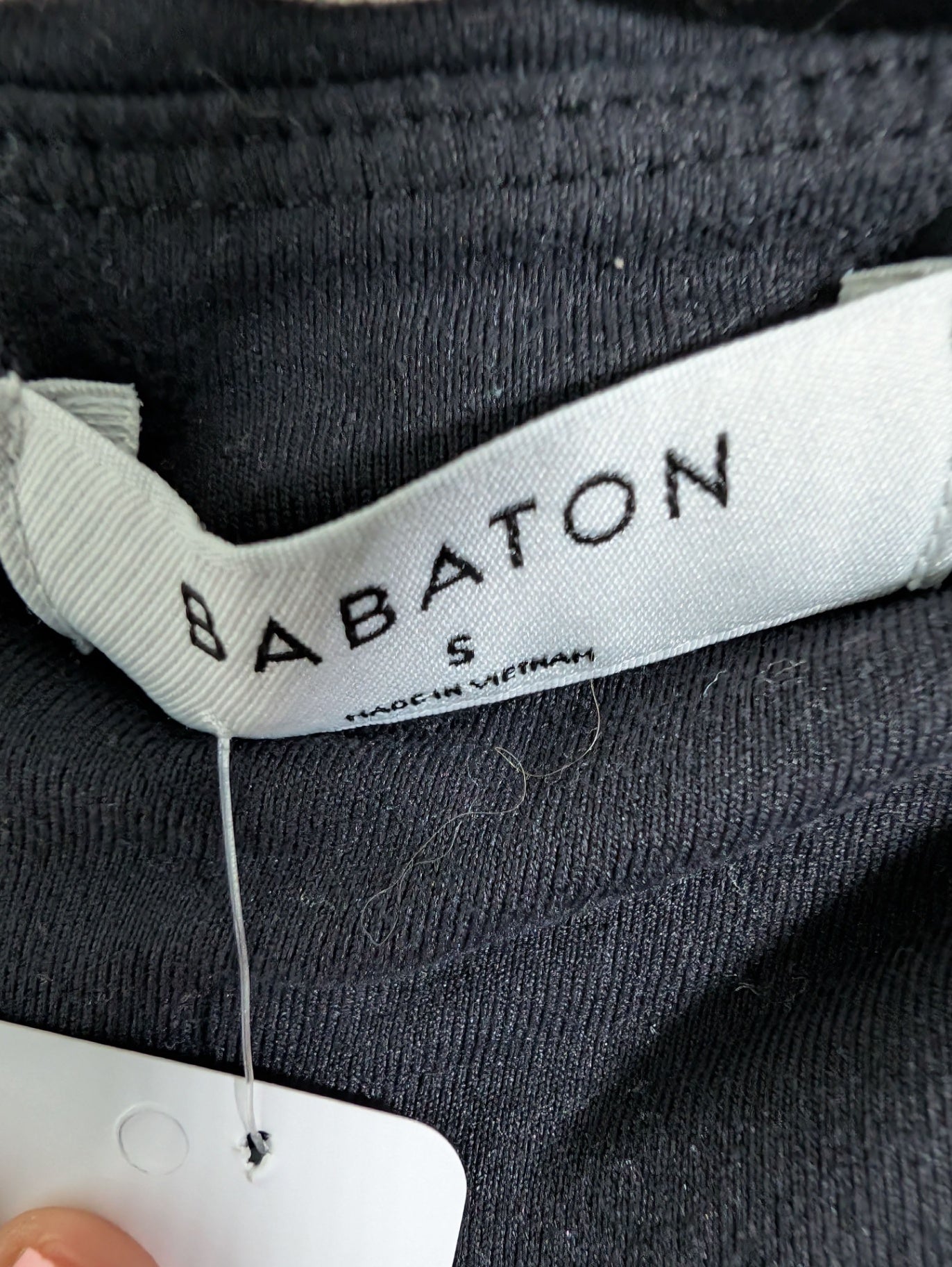 Babaton black crop tank - S