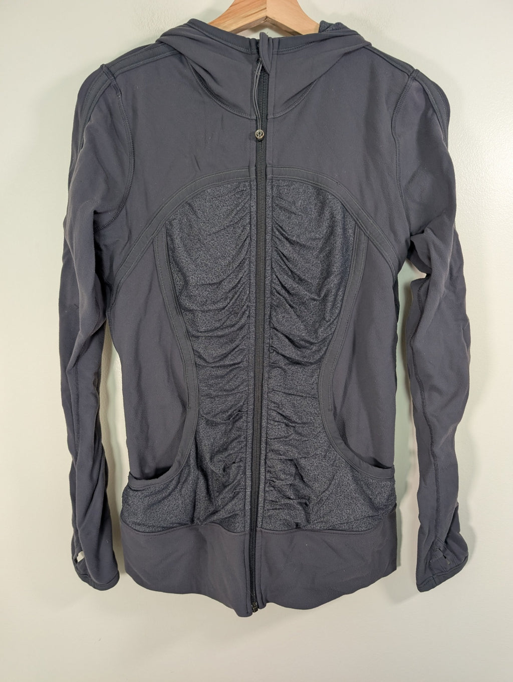 Lululemon grey scuba zip-up - appears Medium