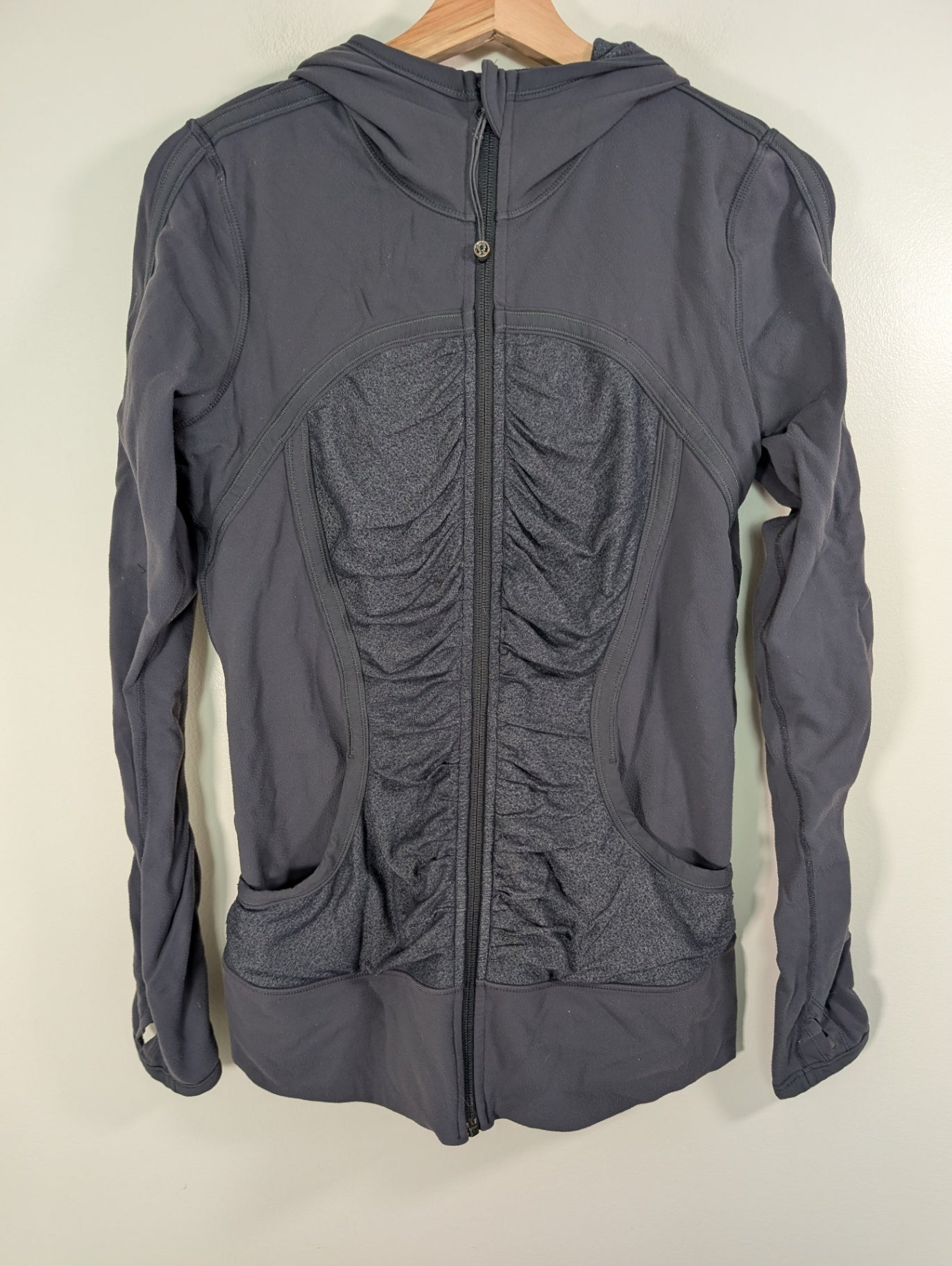 Lululemon grey scuba zip-up - appears Medium