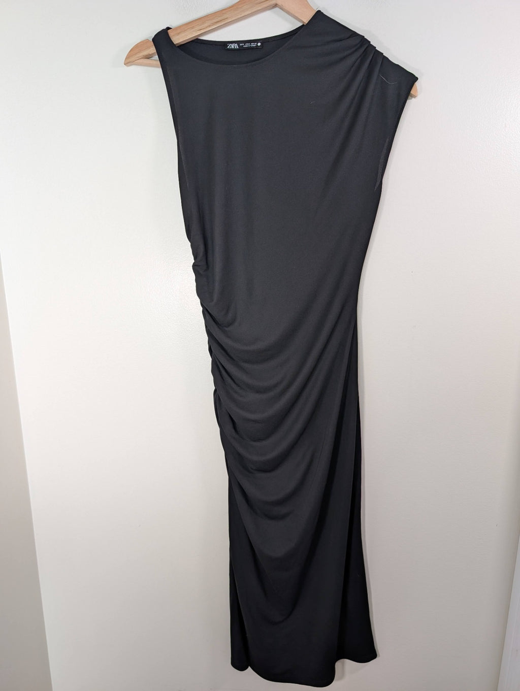Zara asymmetrical black dress- S