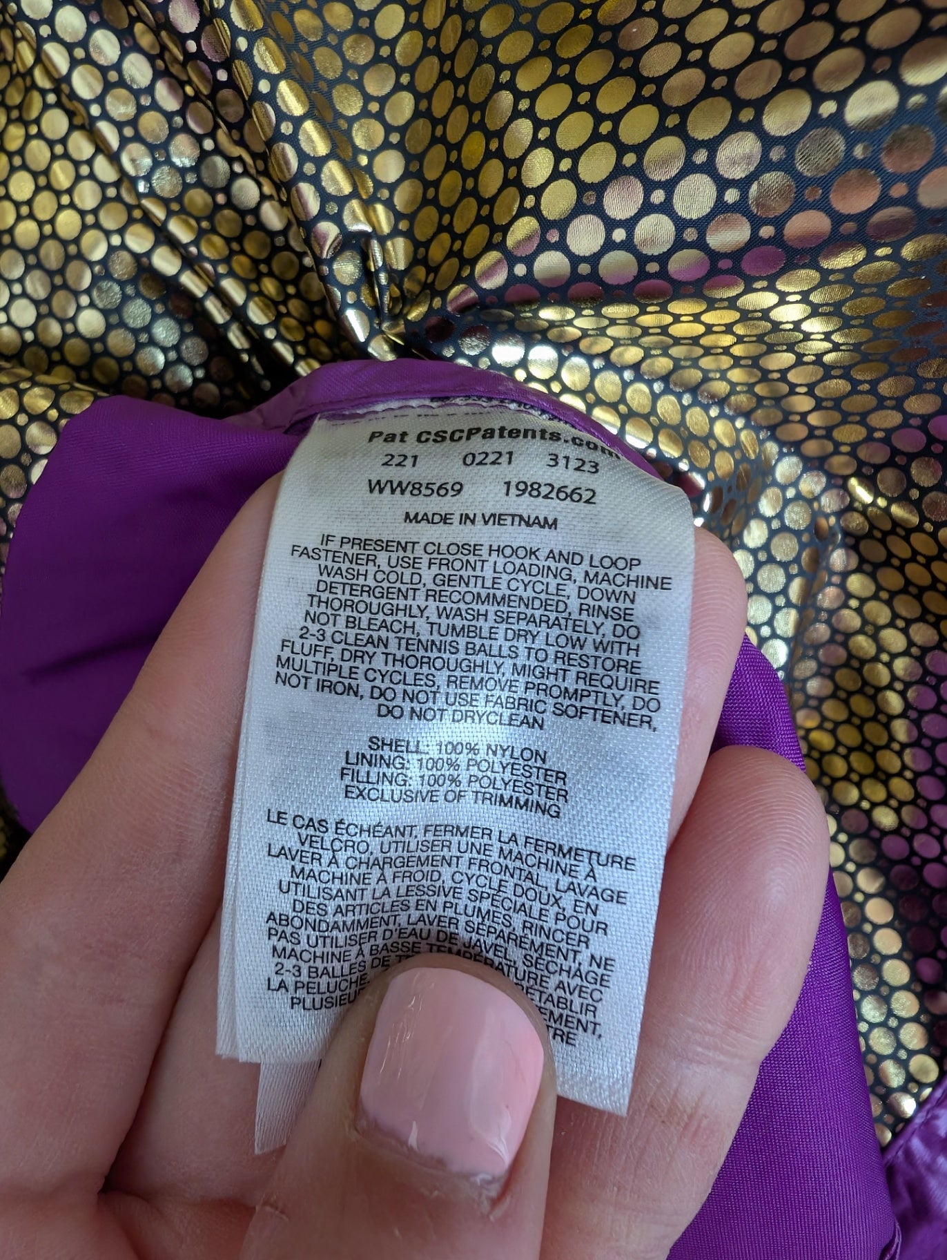 NWT Columbia metallic purple puffer - 2XL